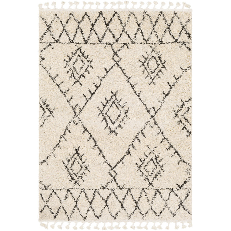 Union Rustic Carillo Oriental Jute/Sisal Area Rug in White & Reviews
